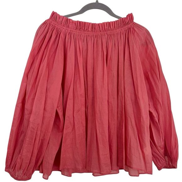 the GREAT. Prim Blouse Smocked Top Size 3 Large Pink - Picture 1 of 6